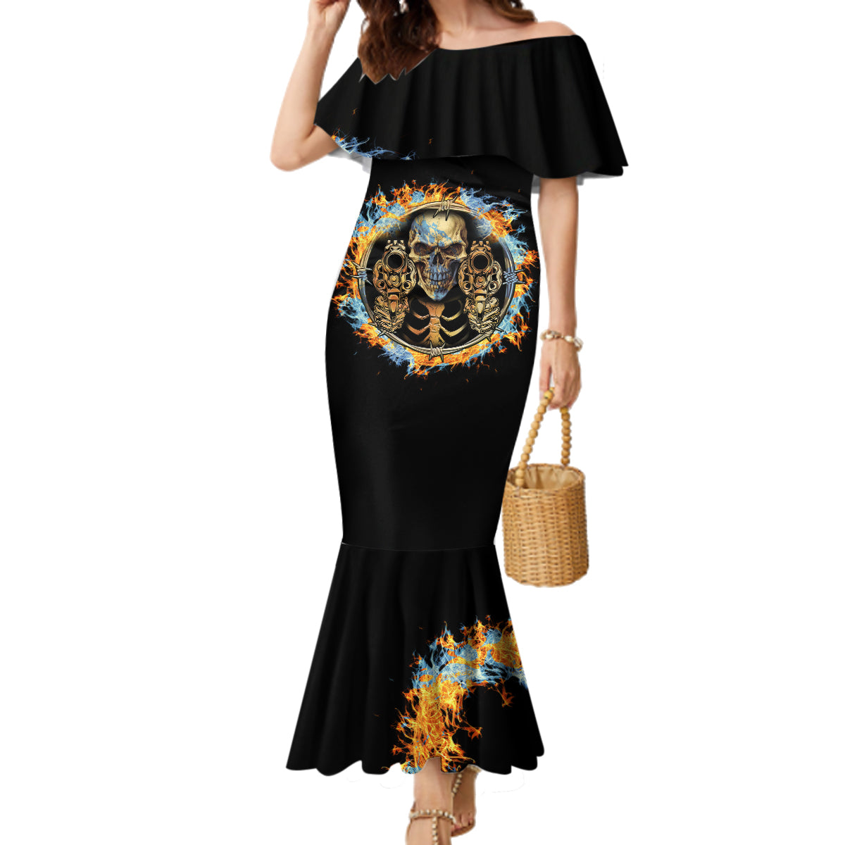 Now I Lay Me Down To Sleep Family Matching Mermaid Dress and Hawaiian Shirt - Wonder Print Shop