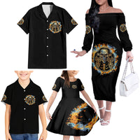 Now I Lay Me Down To Sleep Family Matching Off Shoulder Long Sleeve Dress and Hawaiian Shirt - Wonder Print Shop