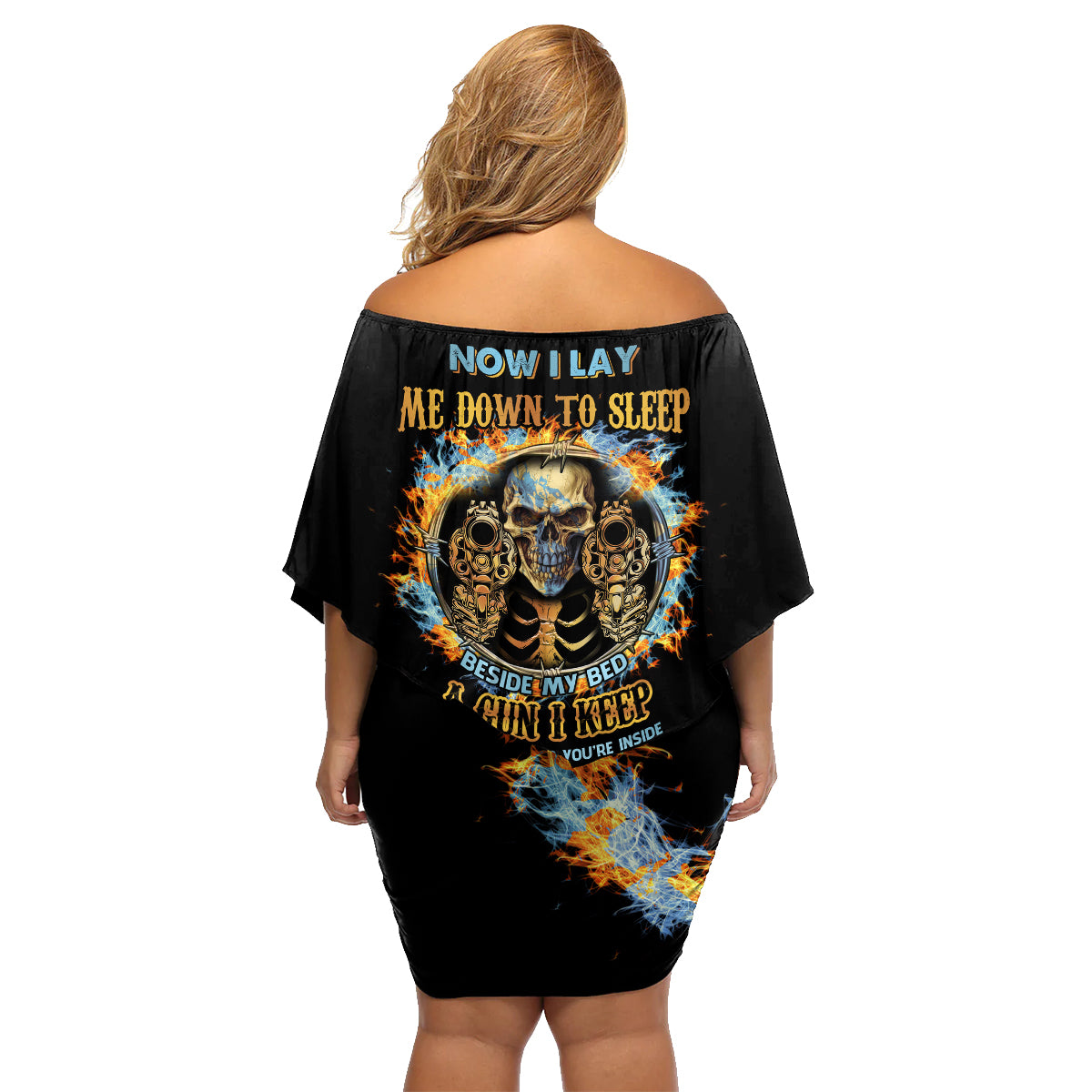 Now I Lay Me Down To Sleep Family Matching Off Shoulder Short Dress and Hawaiian Shirt - Wonder Print Shop