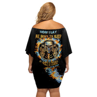 Now I Lay Me Down To Sleep Family Matching Off Shoulder Short Dress and Hawaiian Shirt - Wonder Print Shop