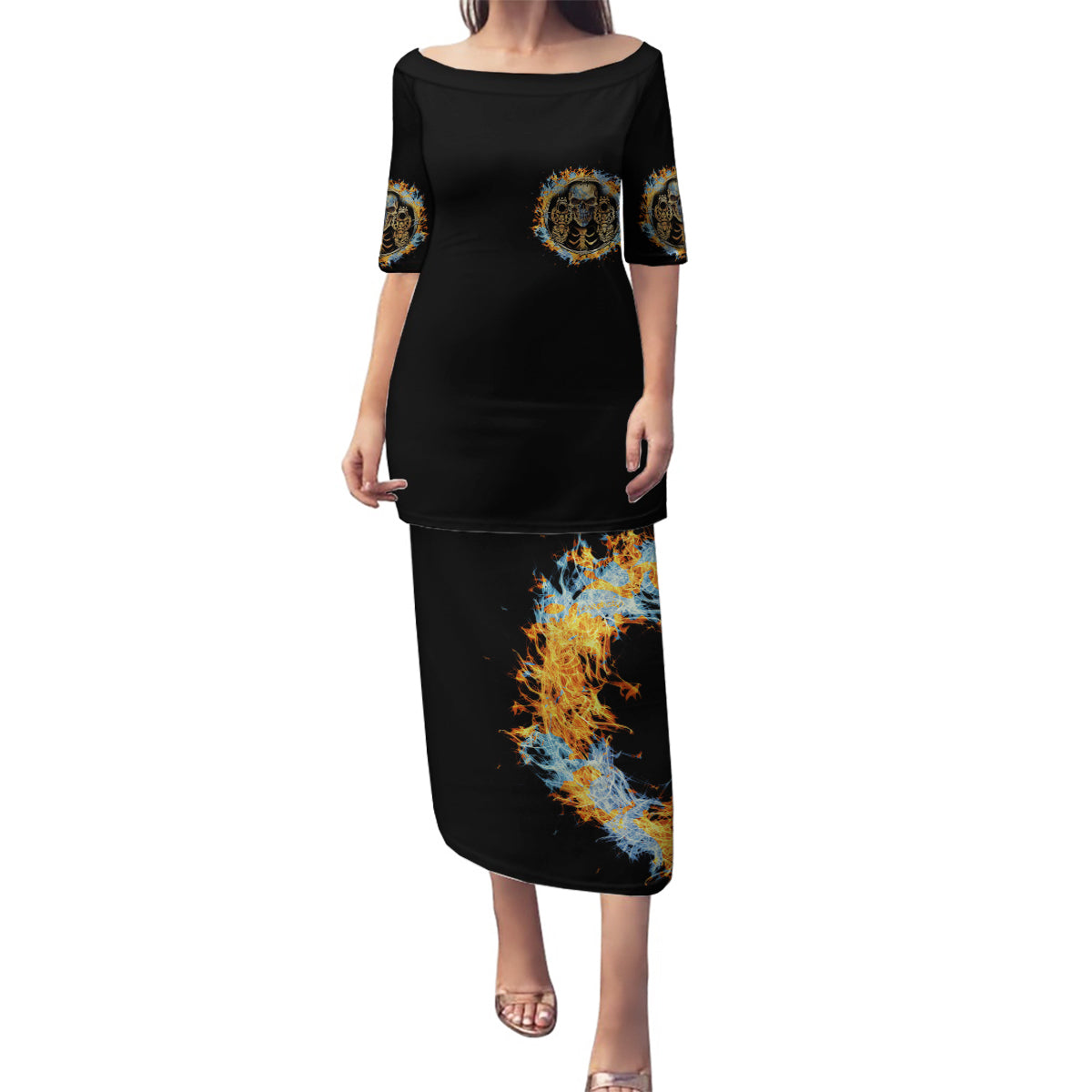 Now I Lay Me Down To Sleep Family Matching Puletasi Dress and Hawaiian Shirt - Wonder Print Shop