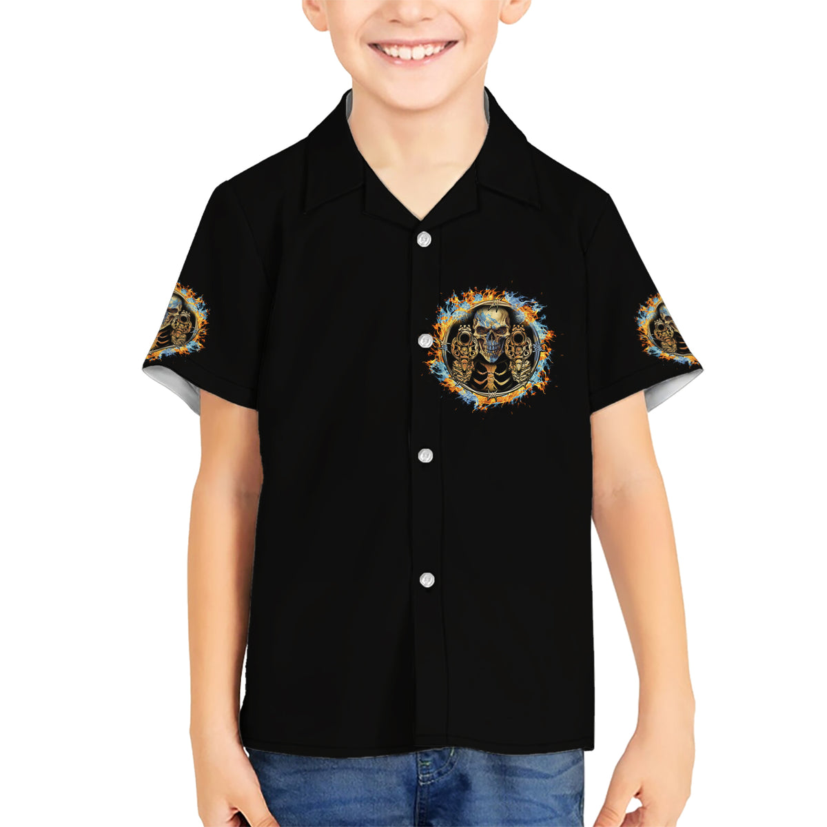 Now I Lay Me Down To Sleep Kid Hawaiian Shirt - Wonder Print Shop