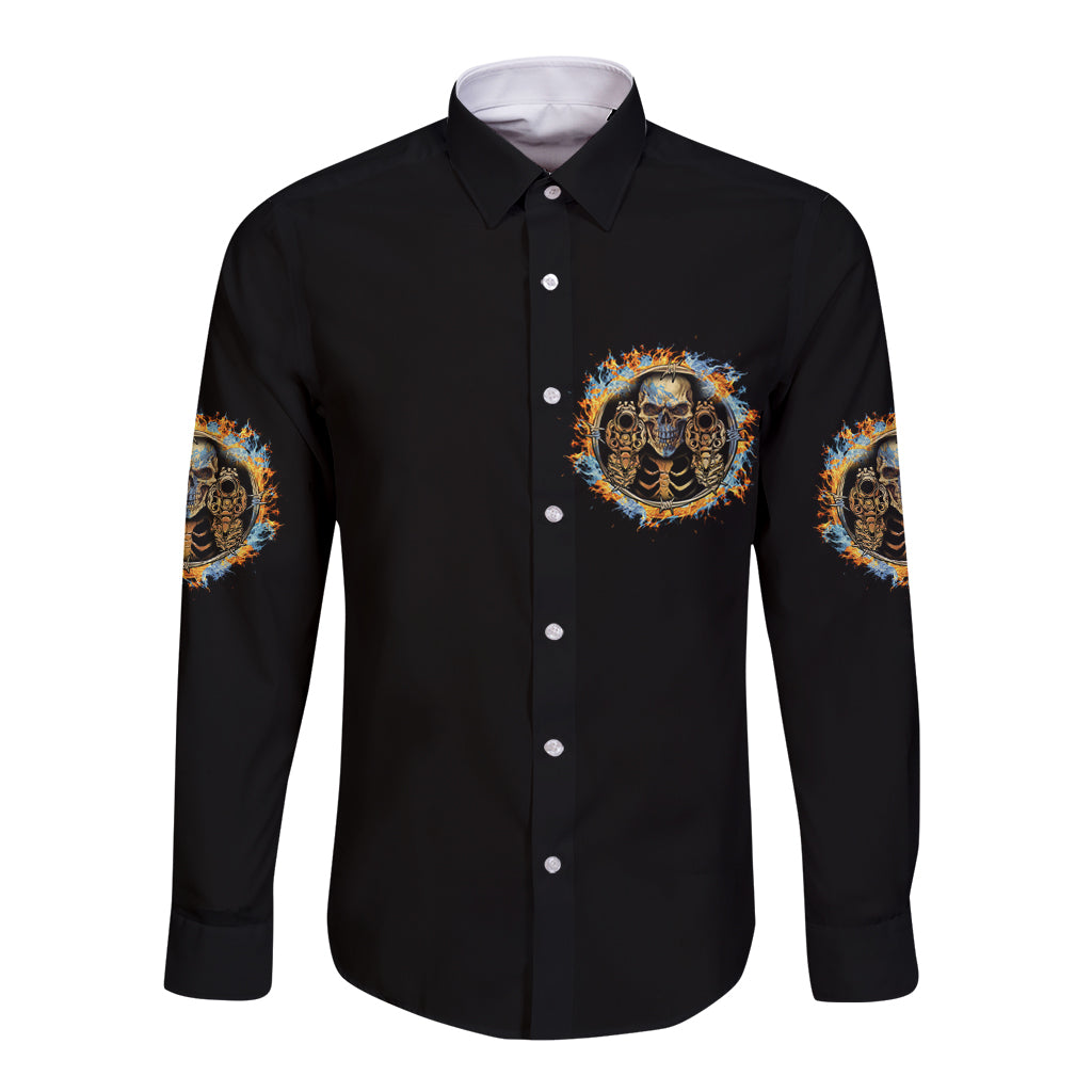 Now I Lay Me Down To Sleep Long Sleeve Button Shirt - Wonder Print Shop