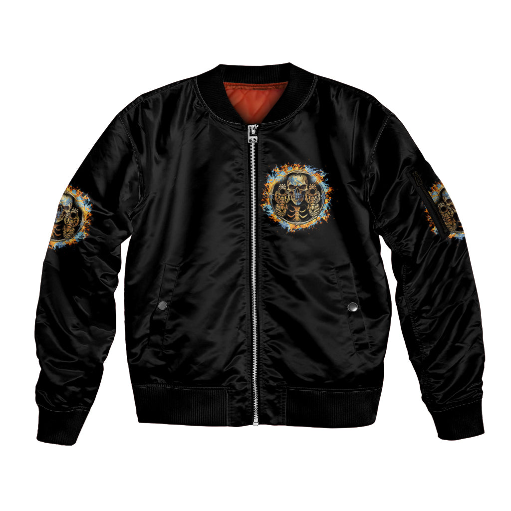 Now I Lay Me Down To Sleep Sleeve Zip Bomber Jacket - Wonder Print Shop