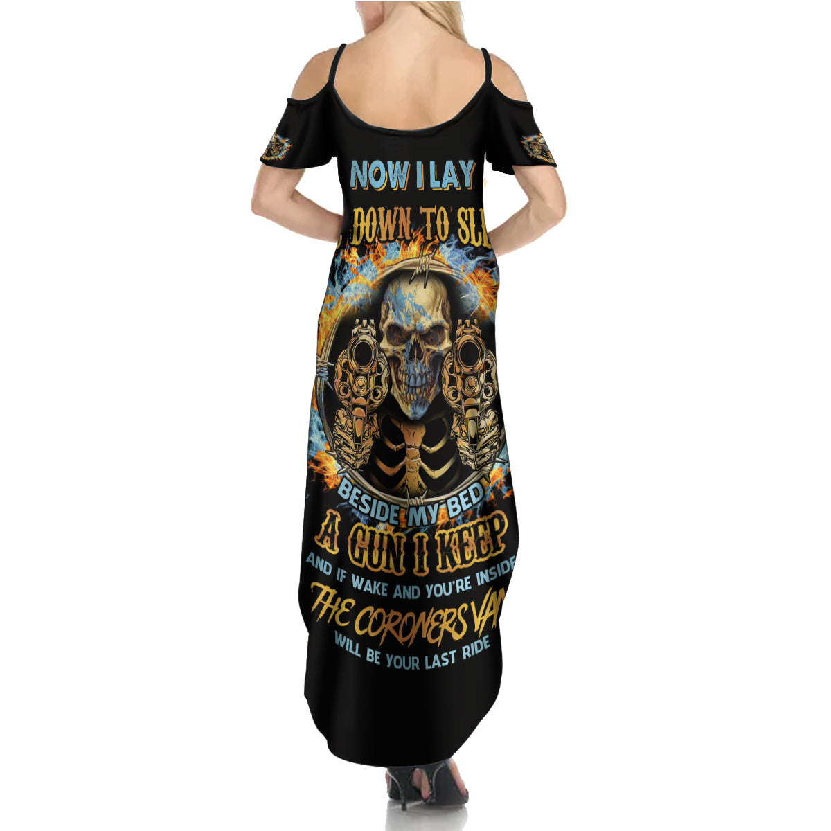 Now I Lay Me Down To Sleep Summer Maxi Dress - Wonder Print Shop