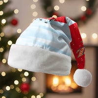 Turkey Christmas Santa Hat with Santa on Horse Red Snowflake Pattern and Crescent Star - Wonder Print Shop