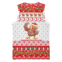 Turkey Christmas Basketball Jersey with Santa Turkey Red Crescent Pattern Snowmen and Festive Lights - Wonder Print Shop