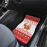 Turkey Christmas Car Mats with Santa Turkey Red Crescent Pattern Snowmen and Festive Lights - Wonder Print Shop