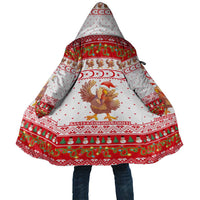 Turkey Christmas Cloak with Santa Turkey Red Crescent Pattern Snowmen and Festive Lights - Wonder Print Shop