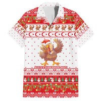 Turkey Christmas Family Matching Tank Maxi Dress and Hawaiian Shirt with Santa Turkey Red Crescent Pattern Snowmen and Festive Lights - Wonder Print Shop