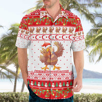 Turkey Christmas Hawaiian Shirt with Santa Turkey Red Crescent Pattern Snowmen and Festive Lights - Wonder Print Shop