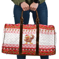 Turkey Christmas Travel Bag with Santa Turkey Red Crescent Pattern Snowmen and Festive Lights - Wonder Print Shop