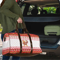 Turkey Christmas Travel Bag with Santa Turkey Red Crescent Pattern Snowmen and Festive Lights - Wonder Print Shop