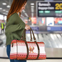 Turkey Christmas Travel Bag with Santa Turkey Red Crescent Pattern Snowmen and Festive Lights - Wonder Print Shop