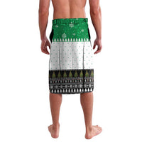 United Arab Emirates Christmas Lavalava with Falcon Tree Design Snowflake Pattern and National Emblem - Wonder Print Shop
