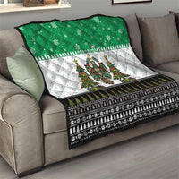 United Arab Emirates Christmas Quilt with Falcon Tree Design Snowflake Pattern and National Emblem - Wonder Print Shop
