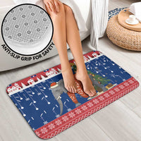 Laos Christmas Bathroom Set with Festive Elephant Design and Holiday Village Pattern - Wonder Print Shop