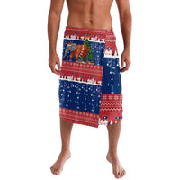 Laos Christmas Lavalava with Festive Elephant Design and Holiday Village Pattern - Wonder Print Shop