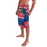 Laos Christmas Lavalava with Festive Elephant Design and Holiday Village Pattern - Wonder Print Shop