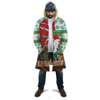 Lebanon Christmas Cloak with Falcon, Holiday Tree, and Red Green Snowflake Pattern - Wonder Print Shop