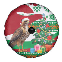 Lebanon Christmas Spare Tire Cover with Falcon, Holiday Tree, and Red Green Snowflake Pattern - Wonder Print Shop