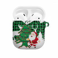 Lebanon Christmas AirPods Case with Santa Claus Reindeer Trees and Festive Knit Pattern - Wonder Print Shop