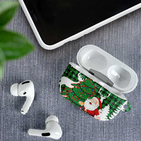 Lebanon Christmas AirPods Case with Santa Claus Reindeer Trees and Festive Knit Pattern - Wonder Print Shop