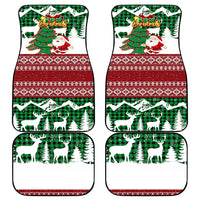 Lebanon Christmas Car Mats with Santa Claus Reindeer Trees and Festive Knit Pattern - Wonder Print Shop