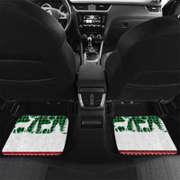 Lebanon Christmas Car Mats with Santa Claus Reindeer Trees and Festive Knit Pattern - Wonder Print Shop