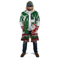 Lebanon Christmas Cloak with Santa Claus Reindeer Trees and Festive Knit Pattern - Wonder Print Shop