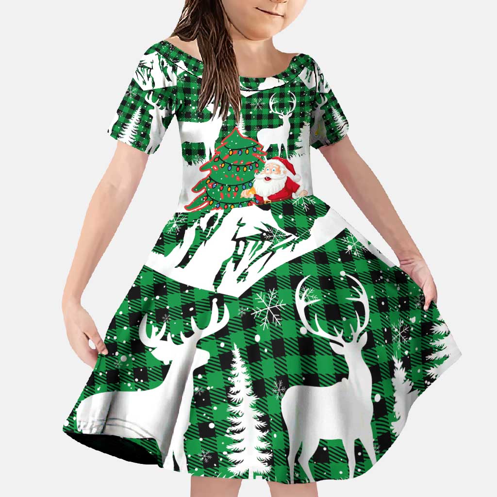 Lebanon Christmas Family Matching Mermaid Dress and Hawaiian Shirt with Santa Claus Reindeer Trees and Festive Knit Pattern - Wonder Print Shop