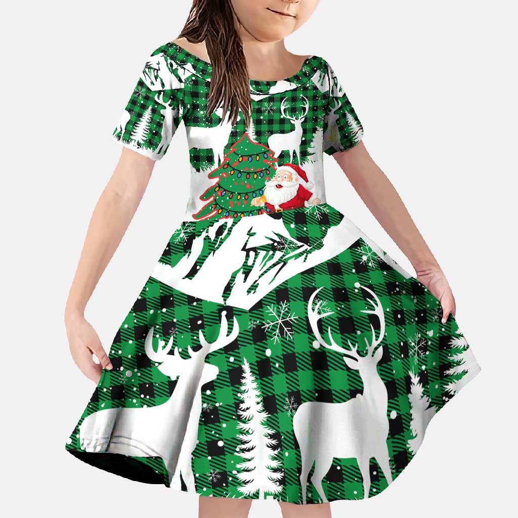 Lebanon Christmas Family Matching Off Shoulder Maxi Dress and Hawaiian Shirt with Santa Claus Reindeer Trees and Festive Knit Pattern - Wonder Print Shop