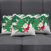 Lebanon Christmas Pillow Cover with Santa Claus Reindeer Trees and Festive Knit Pattern - Wonder Print Shop