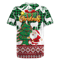 Lebanon Christmas Rugby Jersey with Santa Claus Reindeer Trees and Festive Knit Pattern - Wonder Print Shop