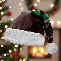Christmas Golf Christmas Santa Hat with Elf Golfer Argyle Plaid and Snowflake Pattern - Wonder Print Shop