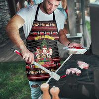 Guinea Pig Christmas Apron with Santa Hats Tree and Festive Gift Pattern - Wonder Print Shop