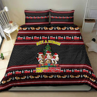 Guinea Pig Christmas Bedding Set with Santa Hats Tree and Festive Gift Pattern - Wonder Print Shop