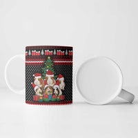 Guinea Pig Christmas Ceramic Mug with Santa Hats Tree and Festive Gift Pattern - Wonder Print Shop