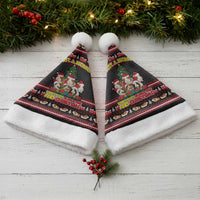 Guinea Pig Christmas Santa Hat with Santa Hats Tree and Festive Gift Pattern - Wonder Print Shop