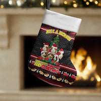 Guinea Pig Christmas Stocking with Santa Hats Tree and Festive Gift Pattern - Wonder Print Shop