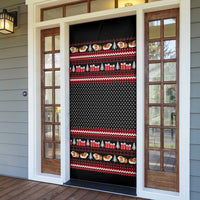 Guinea Pig Christmas Door Cover with Santa Hats Tree and Festive Gift Pattern - Wonder Print Shop