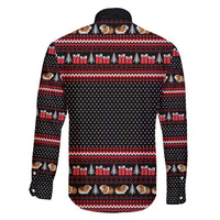 Guinea Pig Christmas Family Matching Mermaid Dress and Hawaiian Shirt with Santa Hats Tree and Festive Gift Pattern - Wonder Print Shop