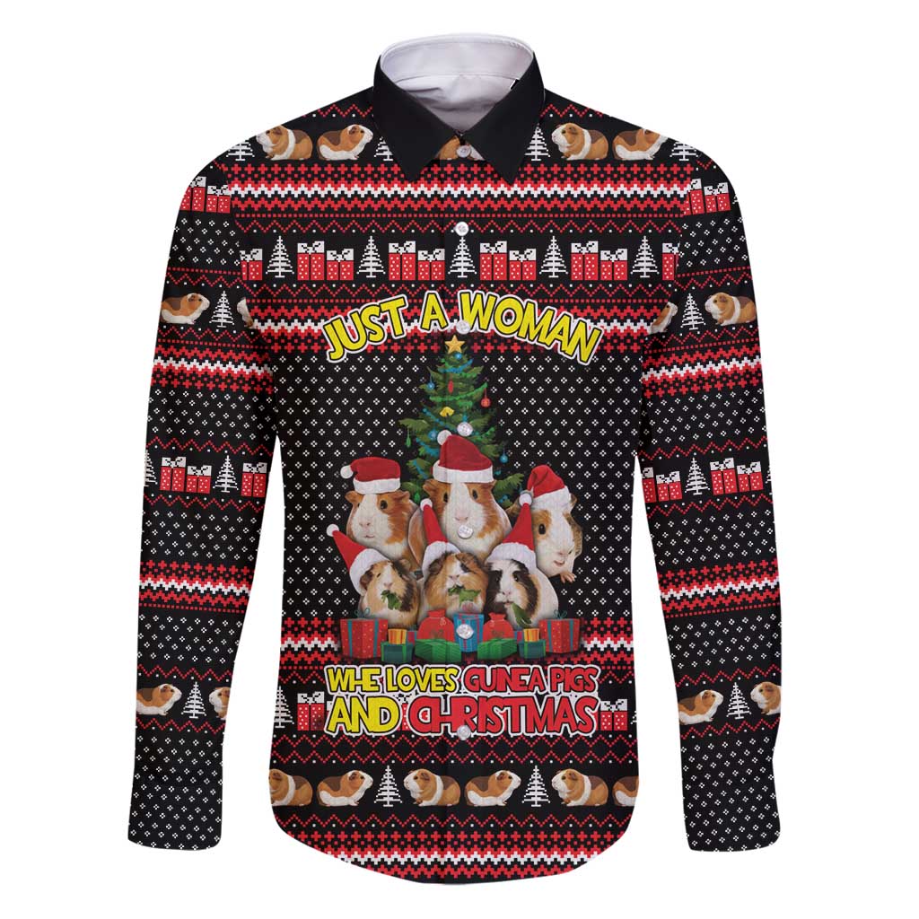 Guinea Pig Christmas Family Matching Puletasi and Hawaiian Shirt with Santa Hats Tree and Festive Gift Pattern - Wonder Print Shop