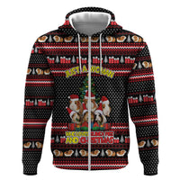 Guinea Pig Christmas Hoodie with Santa Hats Tree and Festive Gift Pattern - Wonder Print Shop