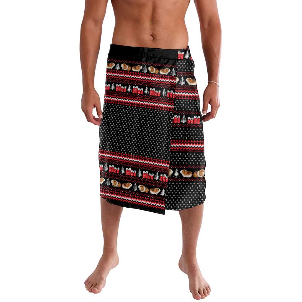 Guinea Pig Christmas Lavalava with Santa Hats Tree and Festive Gift Pattern - Wonder Print Shop