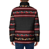 Guinea Pig Christmas Padded Jacket with Santa Hats Tree and Festive Gift Pattern - Wonder Print Shop