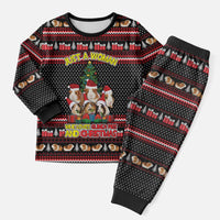 Guinea Pig Christmas Pajama Set with Santa Hats Tree and Festive Gift Pattern - Wonder Print Shop