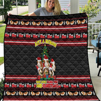 Guinea Pig Christmas Quilt with Santa Hats Tree and Festive Gift Pattern - Wonder Print Shop