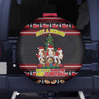 Guinea Pig Christmas Spare Tire Cover with Santa Hats Tree and Festive Gift Pattern - Wonder Print Shop