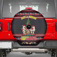Guinea Pig Christmas Spare Tire Cover with Santa Hats Tree and Festive Gift Pattern - Wonder Print Shop